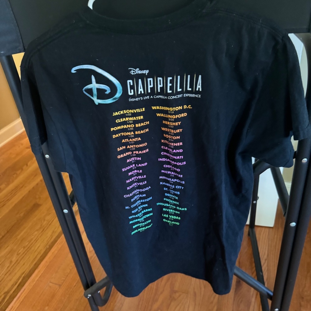 Disney Dcappella Official Concert Tour T shirt - Picture 2 of 2